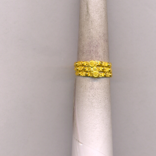 GOLD RING LADIES PLAIN FANCY