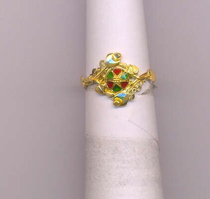 GOLD RING LADIES PLAIN FANCY