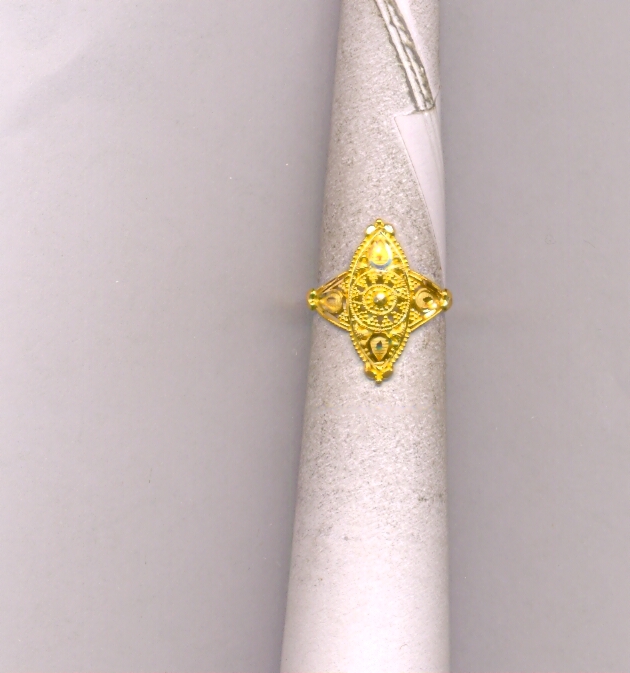 GOLD RING LADIES PLAIN FANCY
