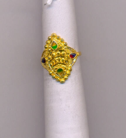 GOLD RING LADIES PLAIN FANCY