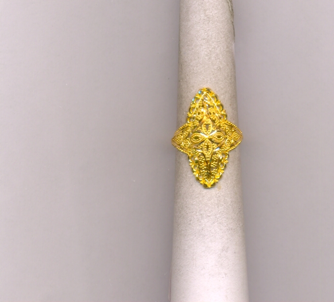 GOLD RING LADIES PLAIN FANCY