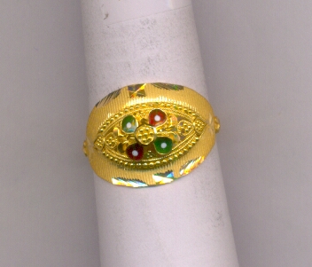 GOLD RING LADIES PLAIN FANCY