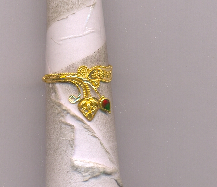 GOLD RING LADIES PLAIN FANCY