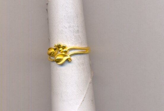 GOLD RING LADIES PLAIN FANCY