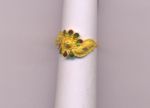 GOLD RING LADIES PLAIN FANCY