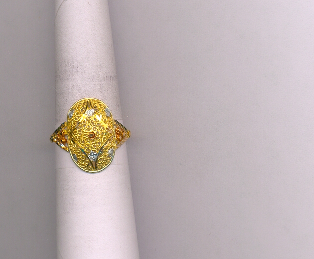 GOLD RING LADIES PLAIN FANCY