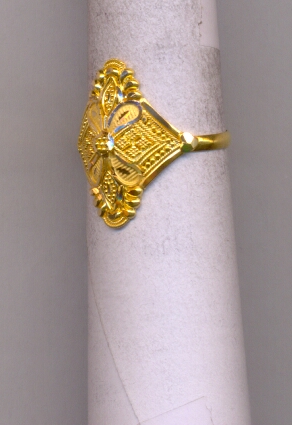 GOLD RING LADIES PLAIN FANCY