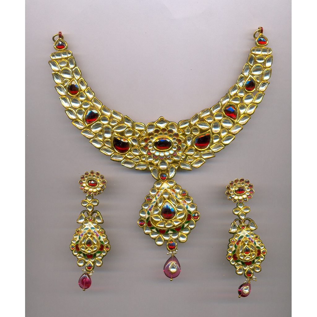 GOLD SET ROUND KUNDAN