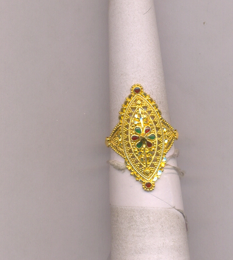 GOLD RING LADIES PLAIN FANCY