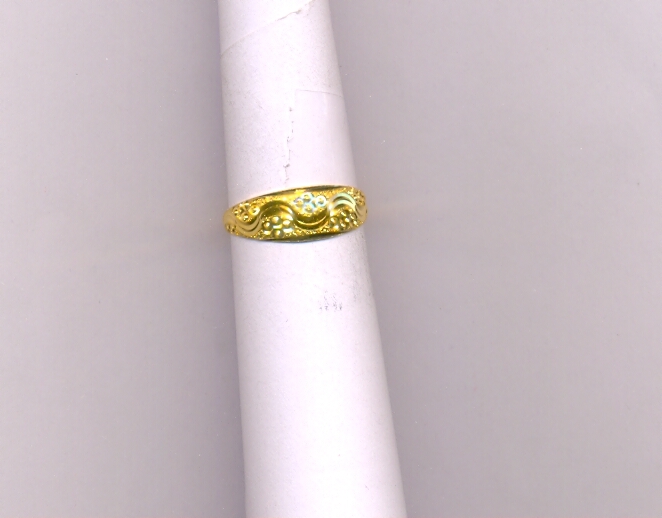 GOLD RING LADIES PLAIN FANCY