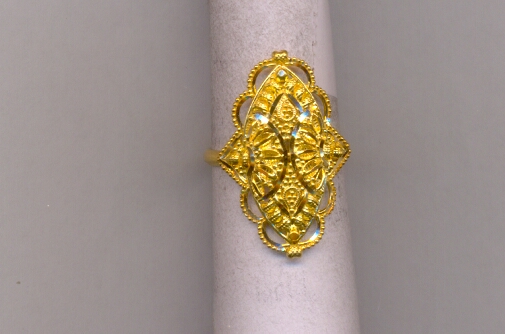 GOLD RING LADIES PLAIN FANCY