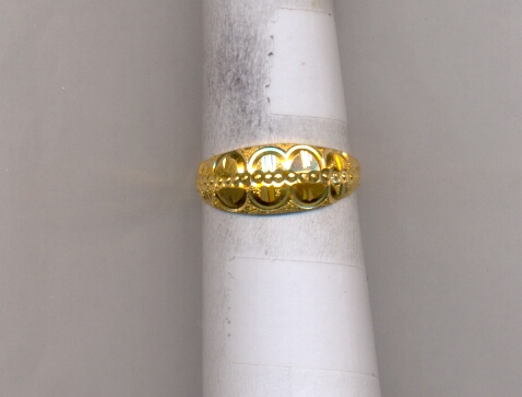 GOLD RING LADIES PLAIN FANCY