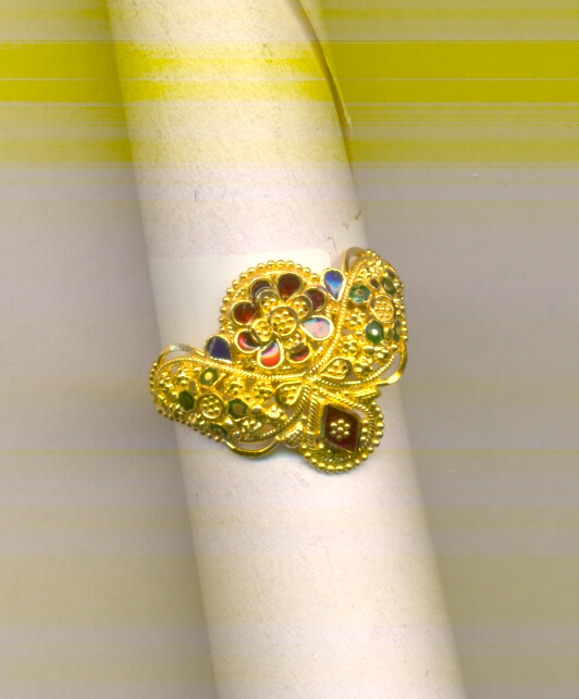 GOLD RING LADIES PLAIN FANCY