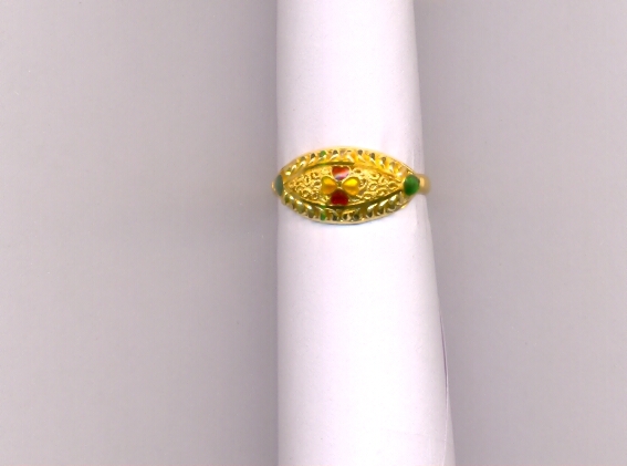 GOLD RING LADIES PLAIN FANCY