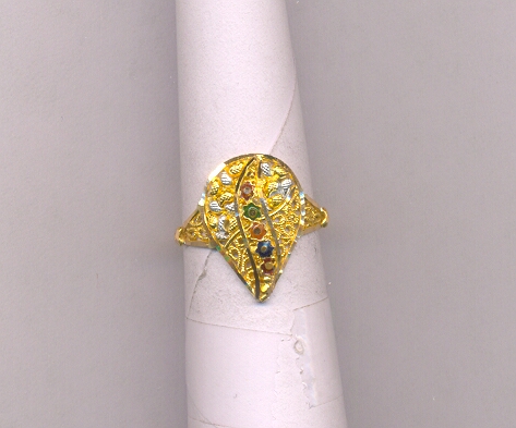 GOLD RING LADIES PLAIN FANCY