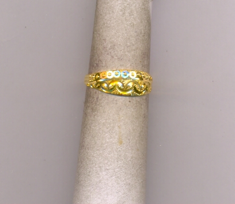 GOLD RING LADIES PLAIN FANCY