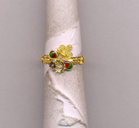 GOLD RING LADIES PLAIN FANCY