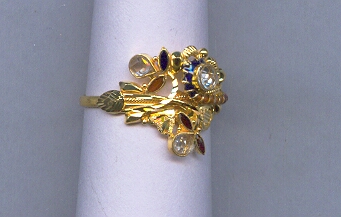 GOLD RING LADIES PLAIN FANCY