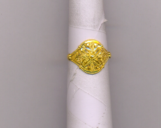 GOLD RING LADIES PLAIN FANCY
