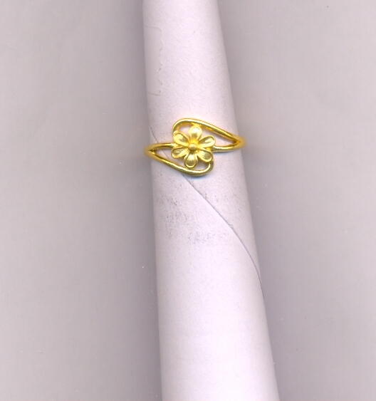 GOLD RING LADIES PLAIN FANCY