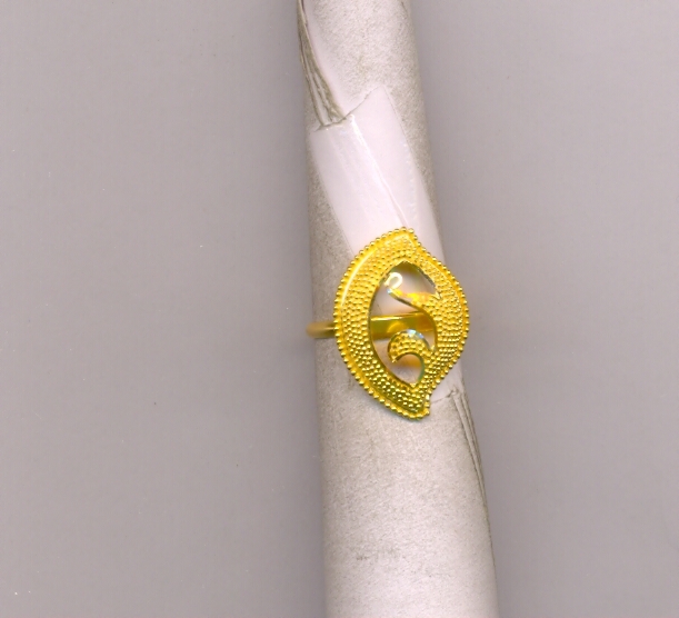 GOLD RING LADIES PLAIN FANCY