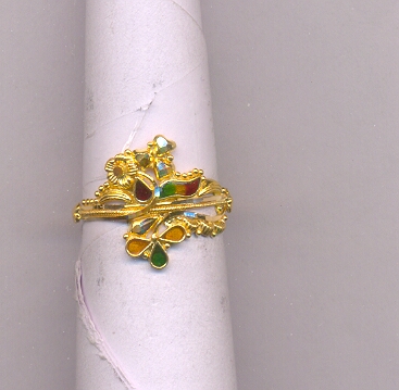 GOLD RING LADIES PLAIN FANCY