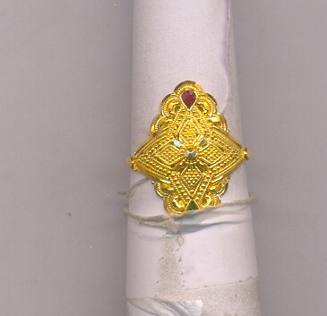 GOLD RING LADIES PLAIN FANCY
