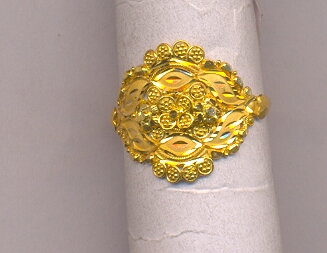 GOLD RING LADIES PLAIN FANCY