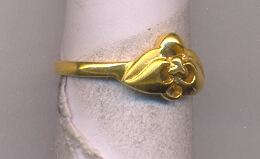 GOLD RING LADIES PLAIN FANCY