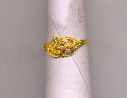 GOLD RING LADIES PLAIN FANCY