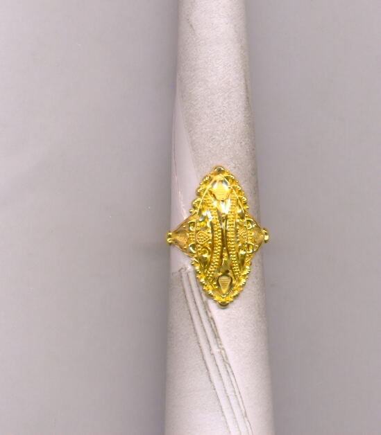 GOLD RING LADIES PLAIN FANCY