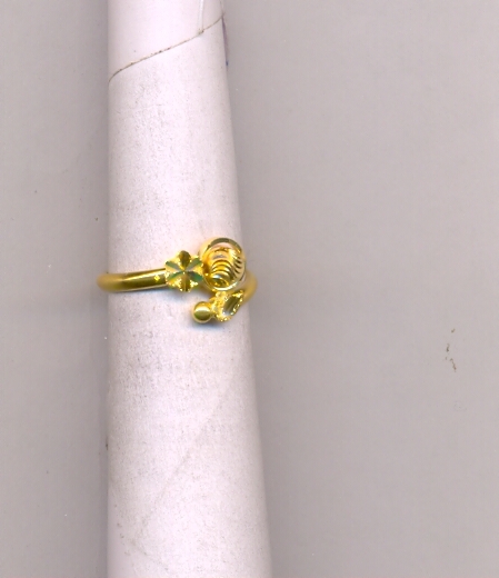 GOLD RING LADIES PLAIN FANCY