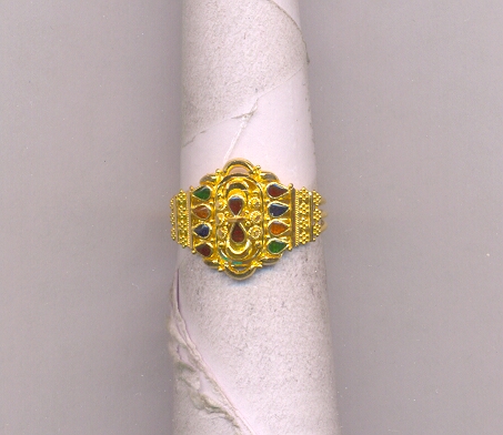 GOLD RING LADIES PLAIN FANCY