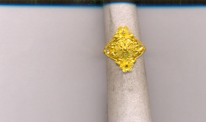 GOLD RING LADIES PLAIN FANCY