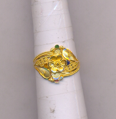 GOLD RING LADIES PLAIN FANCY