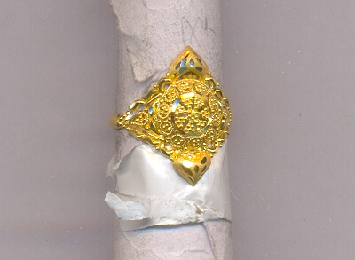 GOLD RING LADIES PLAIN FANCY