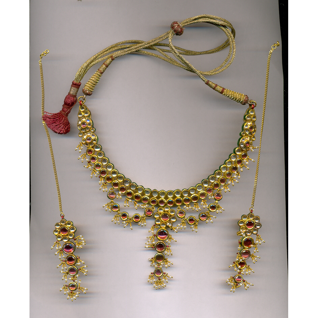 GOLD HALF SET KUNDAN