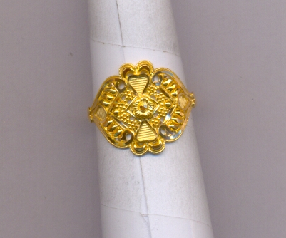GOLD RING LADIES PLAIN FANCY