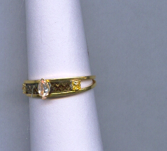 GOLD RING LADIES PLAIN FANCY