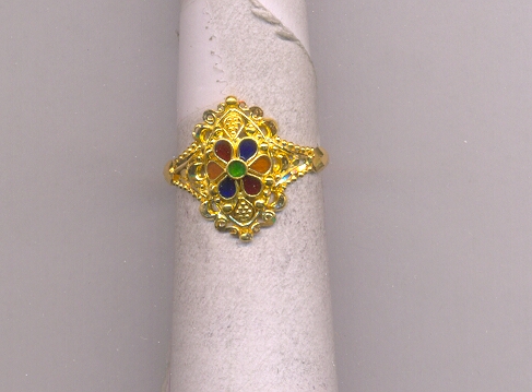 GOLD RING LADIES PLAIN FANCY
