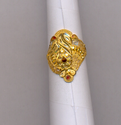 GOLD RING LADIES PLAIN FANCY