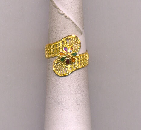 GOLD RING LADIES PLAIN FANCY