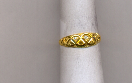 GOLD RING LADIES PLAIN FANCY