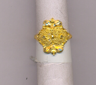 GOLD RING LADIES PLAIN FANCY