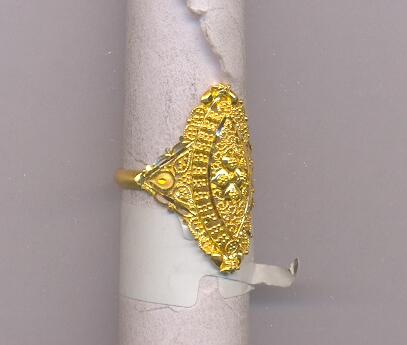 GOLD RING LADIES PLAIN FANCY