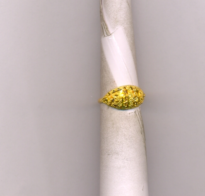GOLD RING LADIES PLAIN FANCY