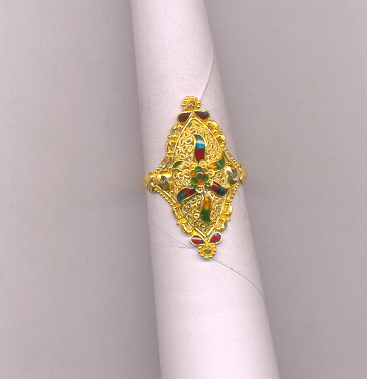 GOLD RING LADIES PLAIN FANCY