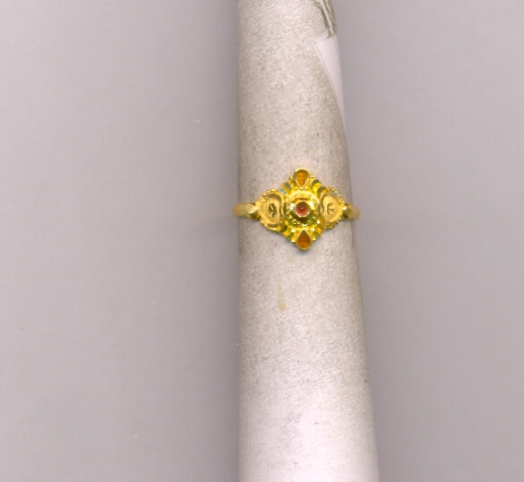 GOLD RING LADIES PLAIN FANCY