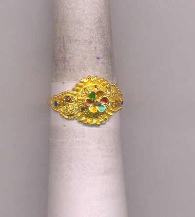 GOLD RING LADIES PLAIN FANCY