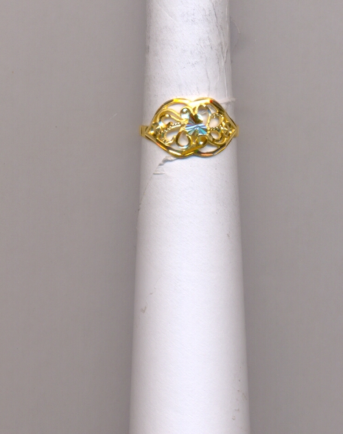 GOLD RING LADIES PLAIN FANCY